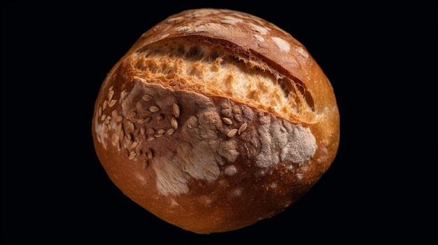 Brood geïsoleerd van boven naar beneden