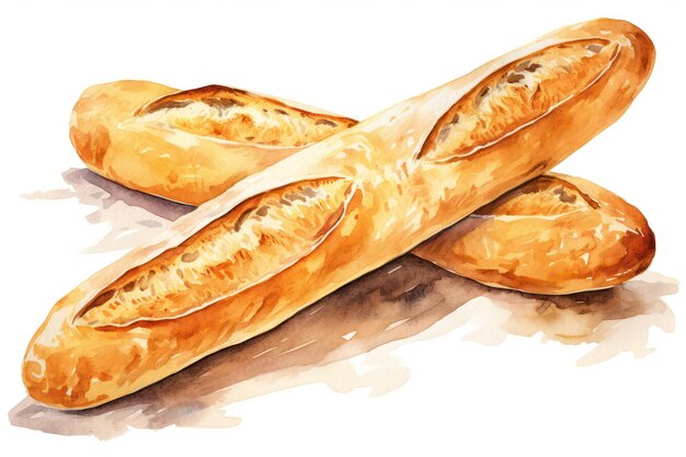 Brood gezonde achtergrond brood ontbijt bakkerij Frans bruin eten bakken verse baguette