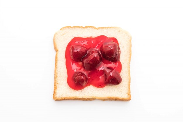 brood met aardbeienjam