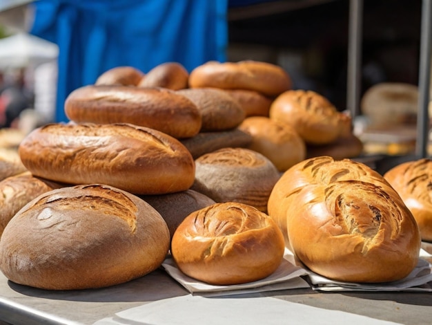 brood op een tafel met een fles wijn