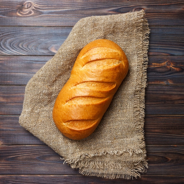 Brood op houten, voedselclose-up