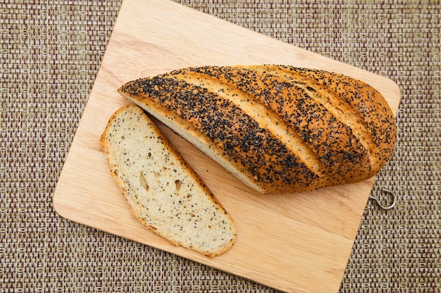 Foto brood op zak en rustiek