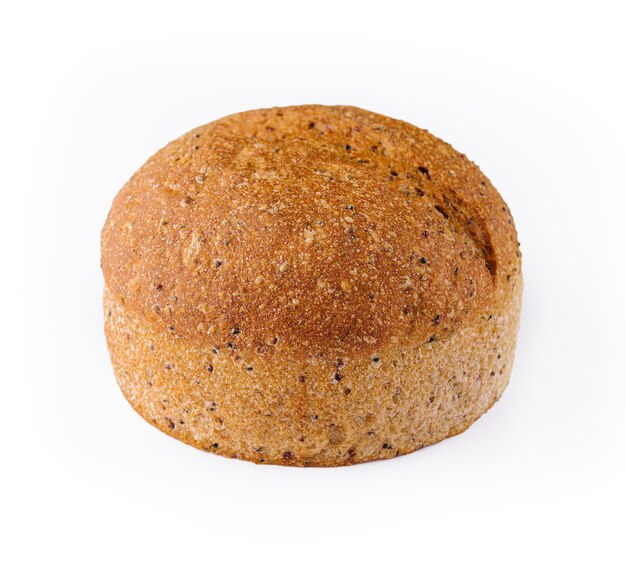 Brood ronde vorm geïsoleerd op een witte achtergrond