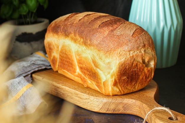 Brood wit gouden verse tarwe bakken