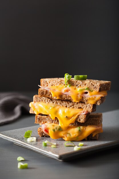 Broodje gegrilde ham en kaas