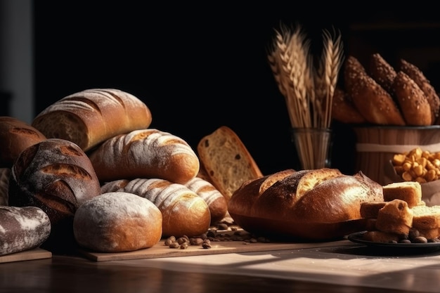 Broodvoedsel uit de fabriek Genereer Ai