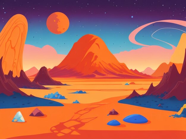 Brook's Enigma Alien Space Planet Landscape Background