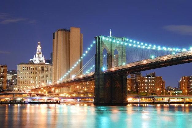 Brooklyn Bridge in New York City Manhattan