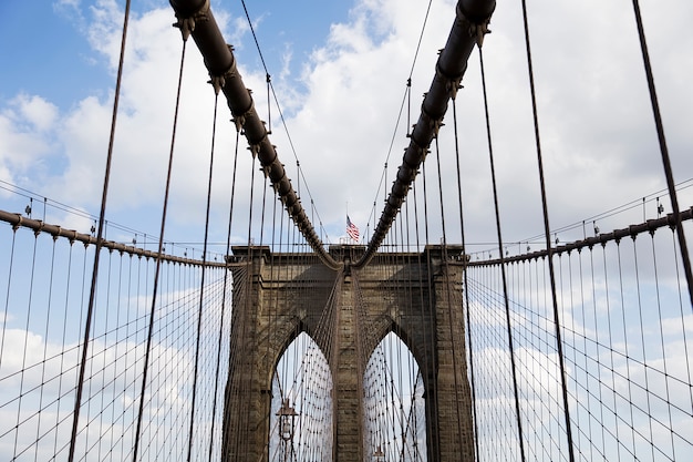 Ponte di brooklyn, new york, stati uniti