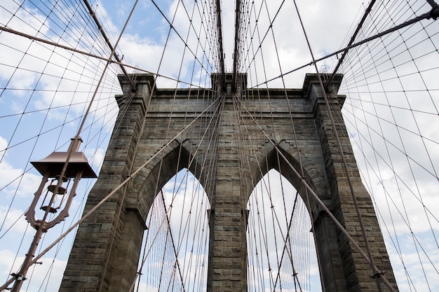 Brooklyn bridge, new york, verenigde staten