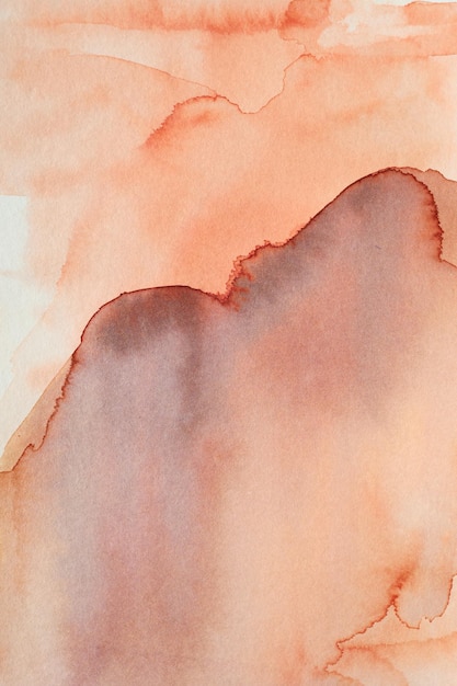 Brown Abstract Watercolor painting Background