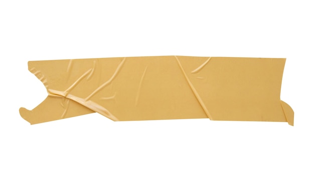사진 흰색 배경에 고립 된 갈색 접착 테이프