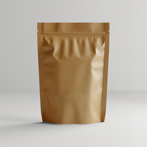 a brown bag of food sitting on top of a table