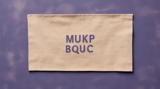 Photo brown bag with mukp bovic text 32k uhd style