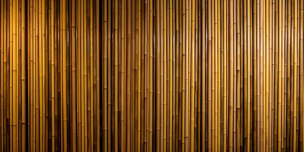 A brown bamboo wallpaper with a gold background.