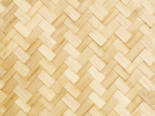 Brown bamboo weaving. Close up.