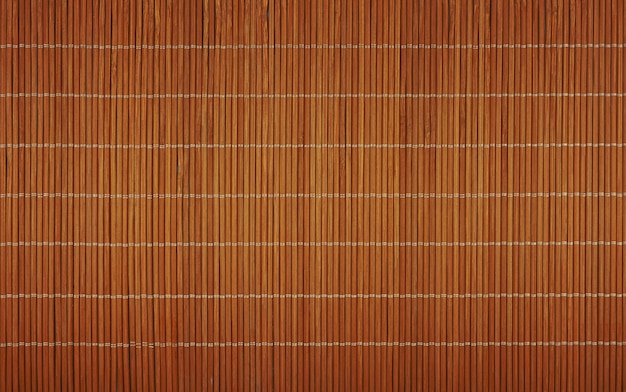 Brown bamboo wood mat background texture