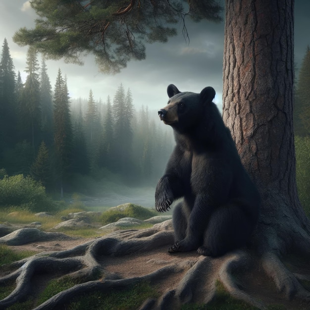 brown bear in the forest