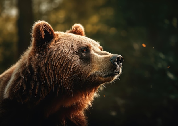 The brown bear is a large bear species found across Eurasia and North America