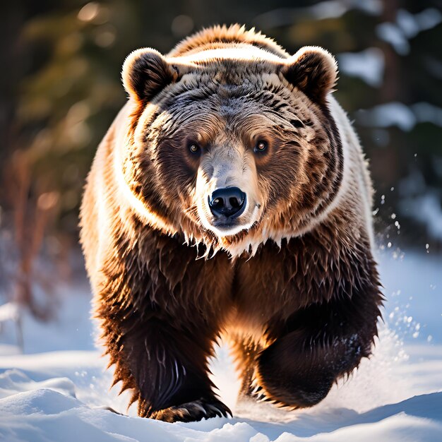 Brown Bear in the Jungle