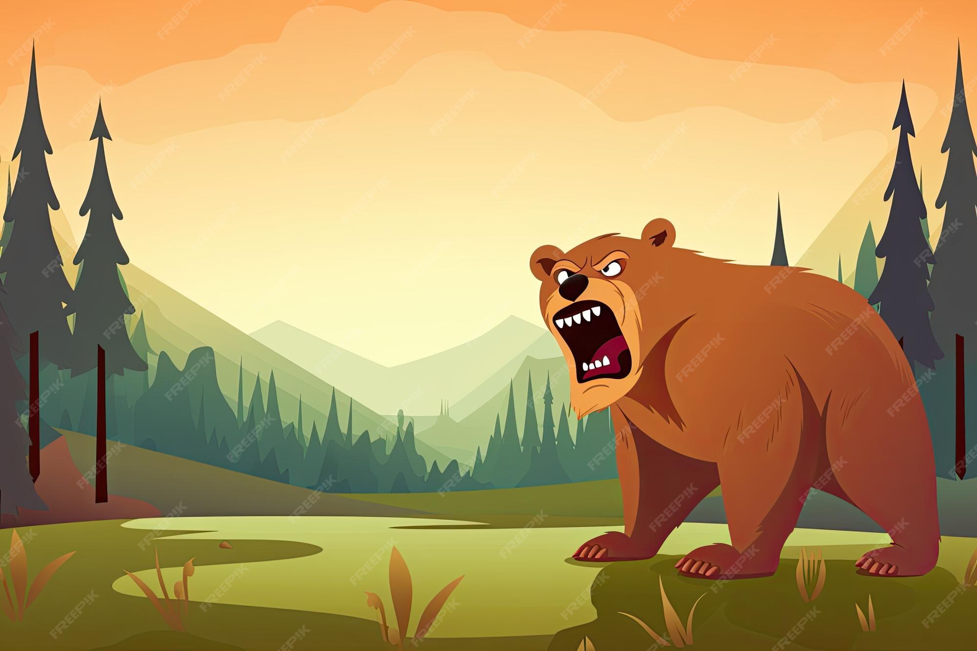 premium-ai-image-brown-bears-in-cartoon-form-generative-ai