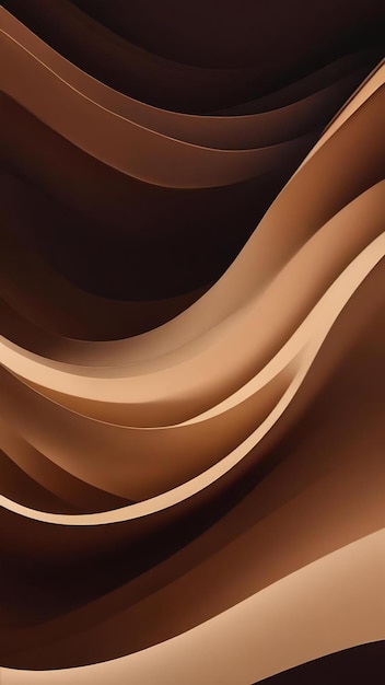 Коричнево-бежевый цвет градиент волны на темном фоне зернистый эффект текстуры абстрактный баннер веб-сайт hea