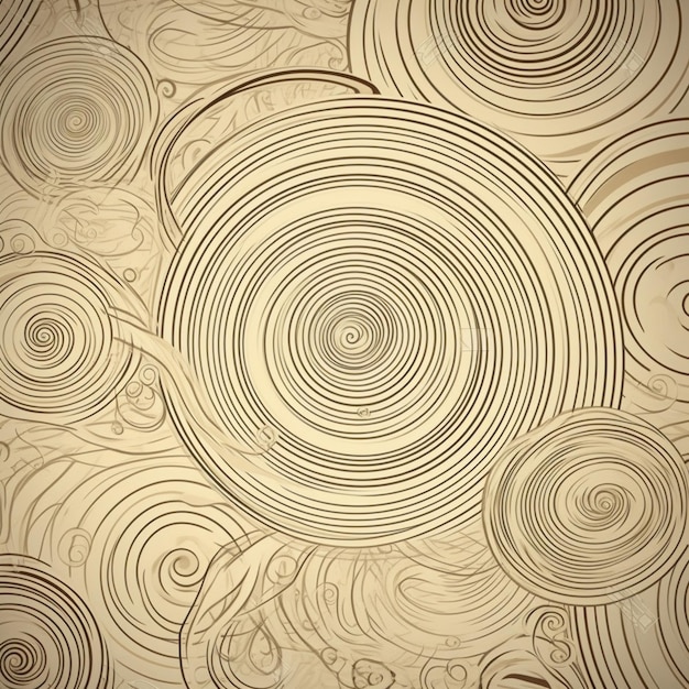 A brown and beige textured background with circles and lines
