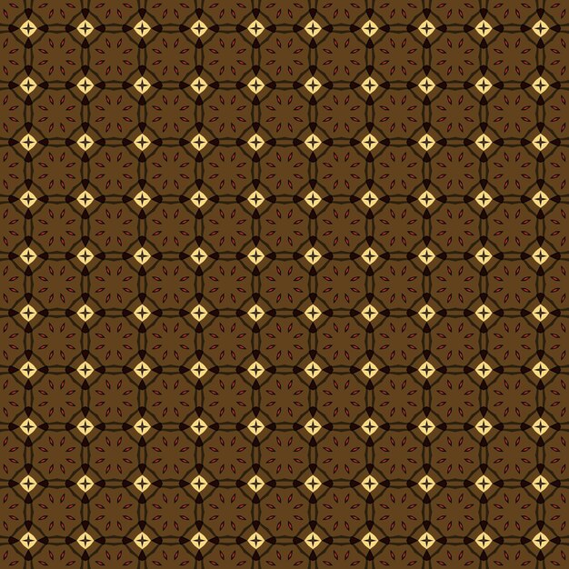 A brown and black background with a pattern of circles and stars.