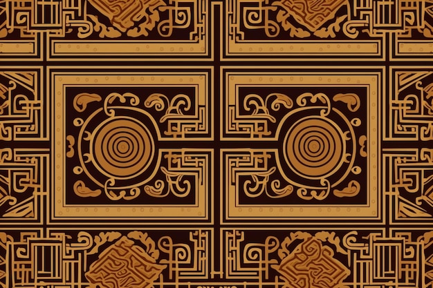 A brown and black pattern with the word art on it.