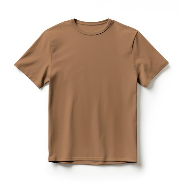 brown blank TShirt mockup