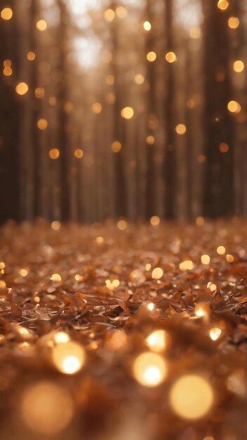 Brown bokeh for a background