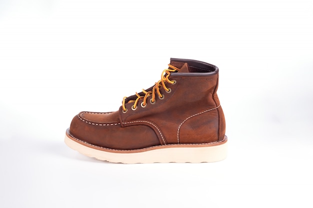 Brown boot isolated