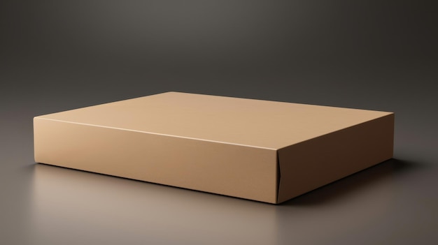 Brown box mockup and blank for your text or design