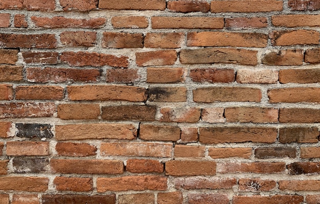 Photo brown brick close up texture background