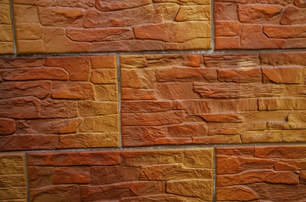 brown brick wall as background