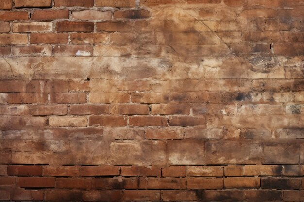 茶色のレンガの壁の背景
