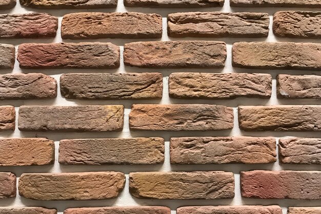 Brown brick wall texture interior design bacckround grunge background