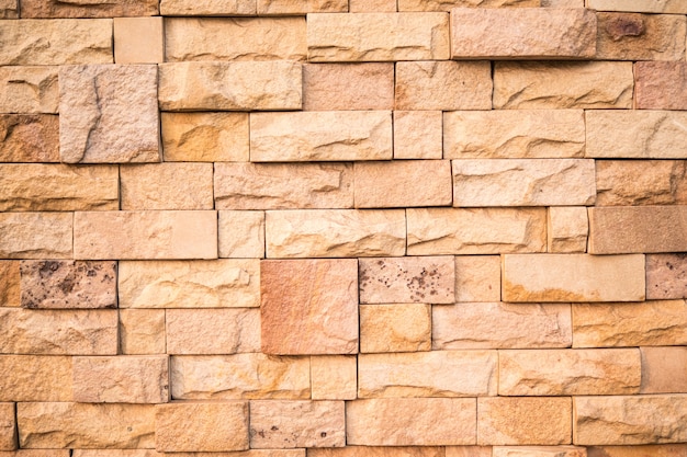 Brown Brick Wall textured background.