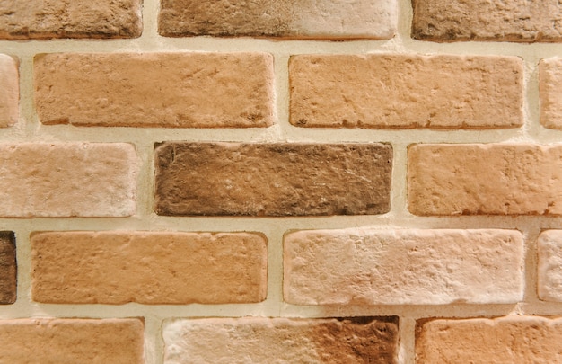 Brown brick wall textured wallpaper