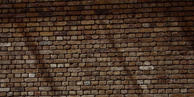Brown bricks on a wall