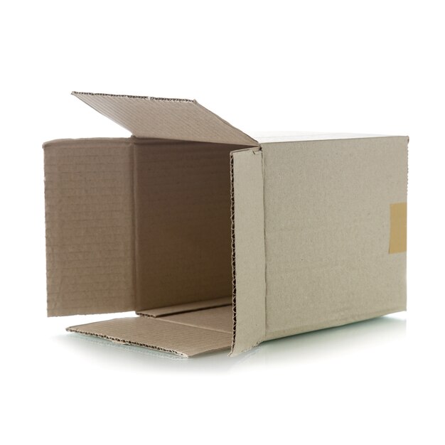 Brown cardboard box 