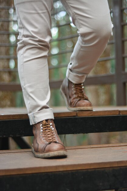 Brown casual outdoor shoes