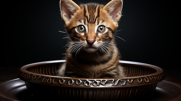 фото коричневой кошки
