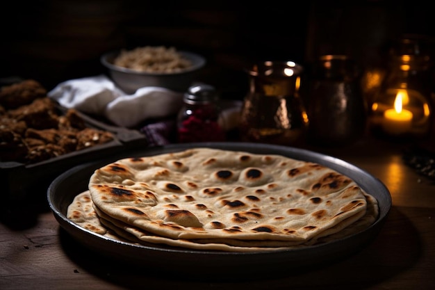 Brown chapati pieces in a sufuria