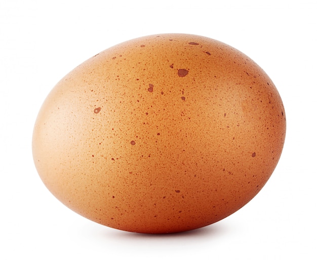 Brown chicken egg speckled