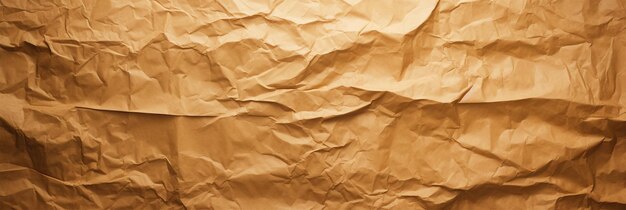 Photo brown color crumpled paper texture background