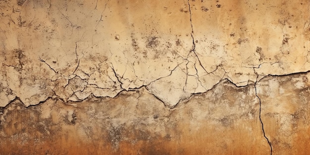 Brown concrete wall texture background cracks scratch Generative Ai