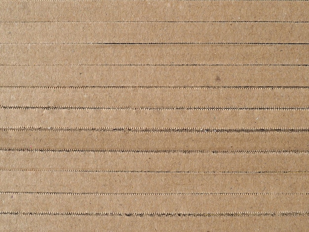 Photo brown corrugated cardboard texture background