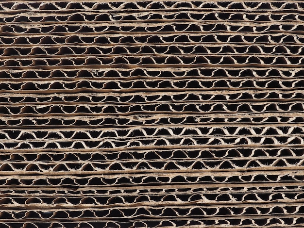 Brown corrugated cardboard texture background