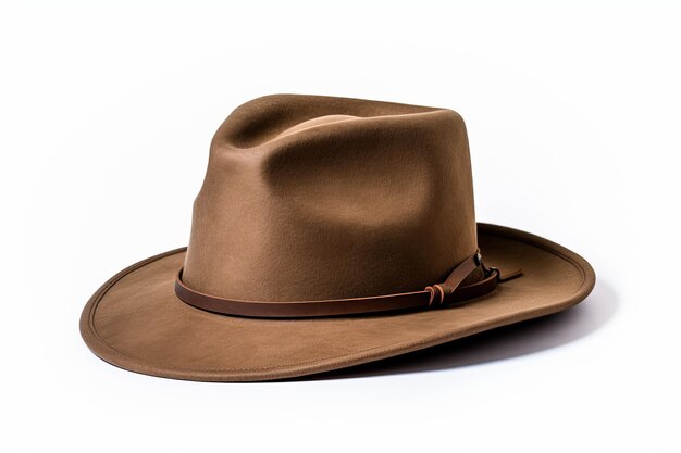 Photo brown cowboy hat isolated on white background